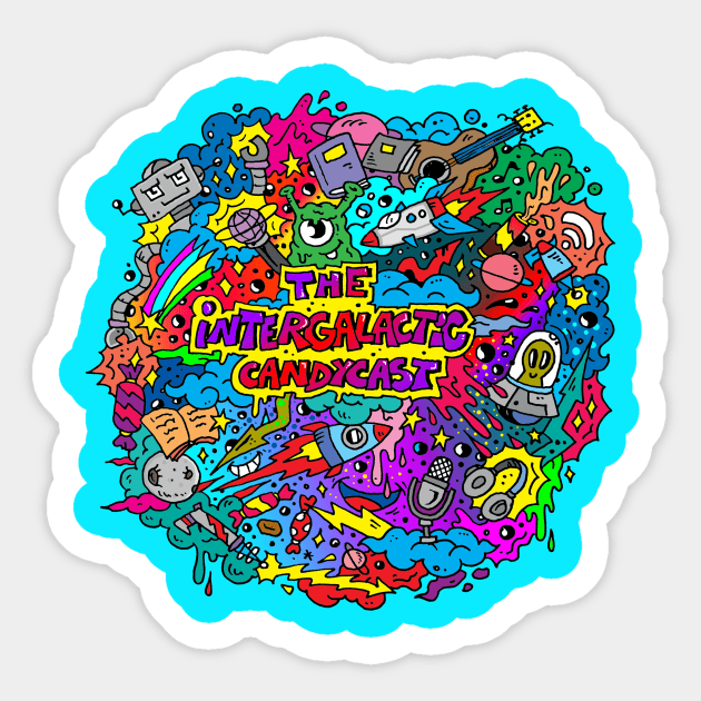 The Intergalactic Candycast Sticker by TheIntergalacticCandycast